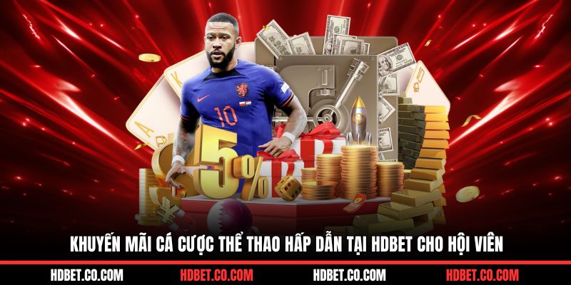 Khuyến mãi cá cược thể thao hấp dẫn tại HDBET cho hội viên